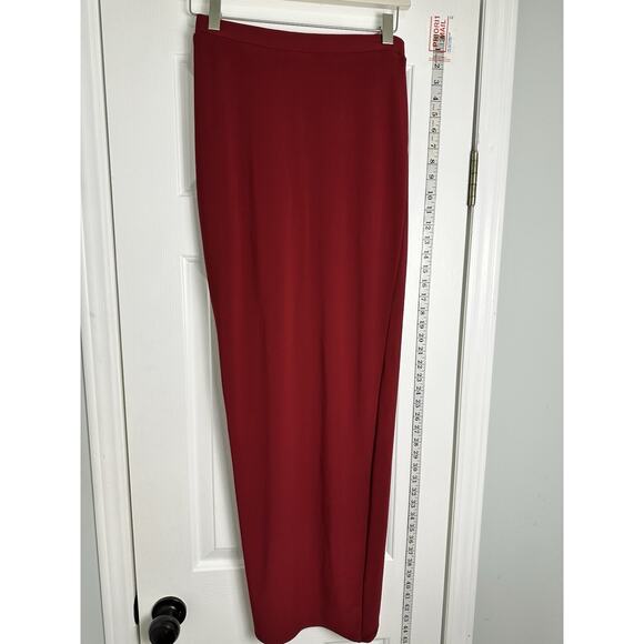 House of CB Loie Sexy Gathered Maxi Skirt Red Small 2 4 - Picture 6 of 10